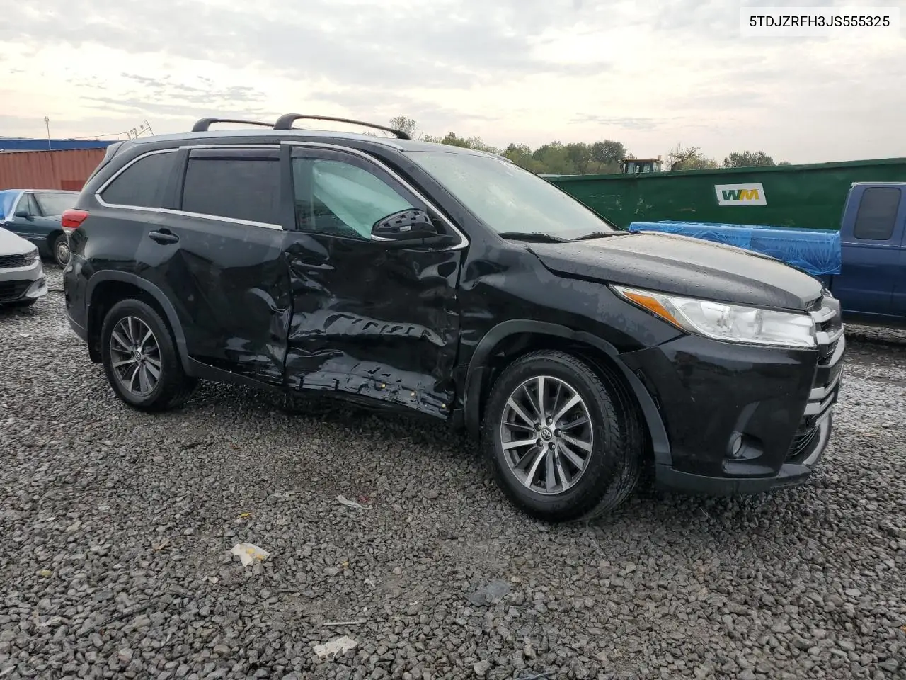 5TDJZRFH3JS555325 2018 Toyota Highlander Xle