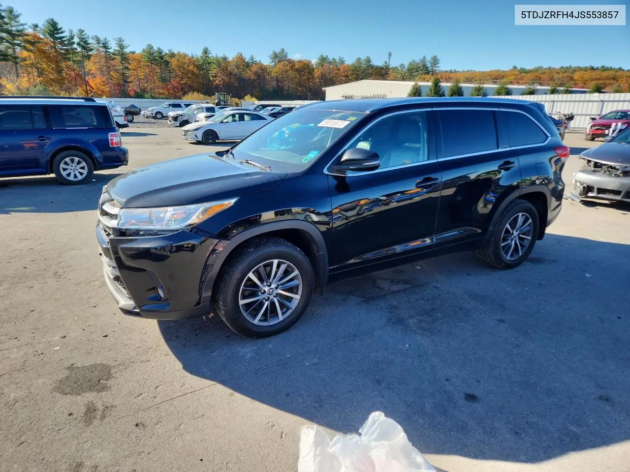 5TDJZRFH4JS553857 2018 Toyota Highlander Se
