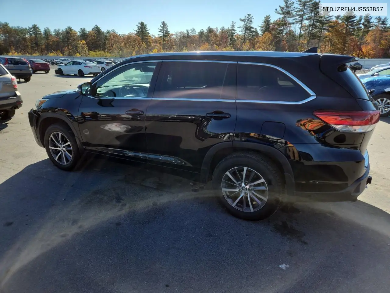 5TDJZRFH4JS553857 2018 Toyota Highlander Se