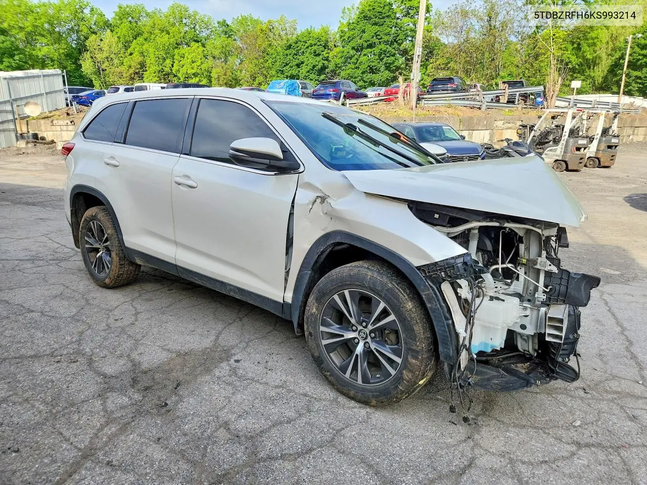 2019 Toyota Highlander Le Plus VIN: 5TDBZRFH6KS993214 Lot: 54829996