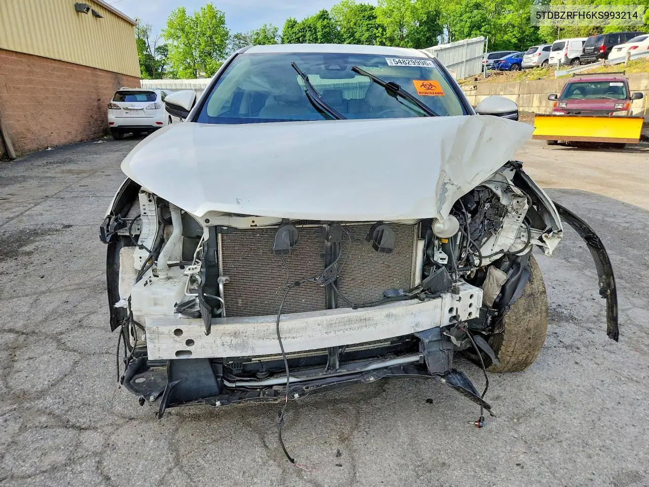 2019 Toyota Highlander Le Plus VIN: 5TDBZRFH6KS993214 Lot: 54829996