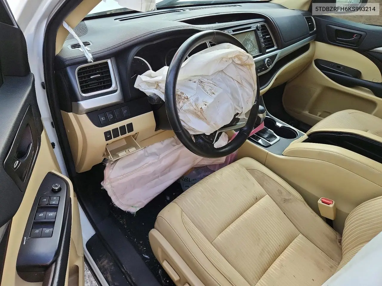 2019 Toyota Highlander Le Plus VIN: 5TDBZRFH6KS993214 Lot: 54829996