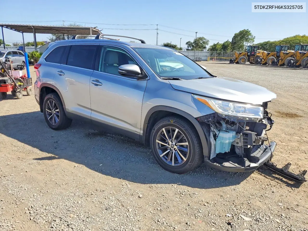 2019 Toyota Highlander Xle VIN: 5TDKZRFH6KS325705 Lot: 60469696