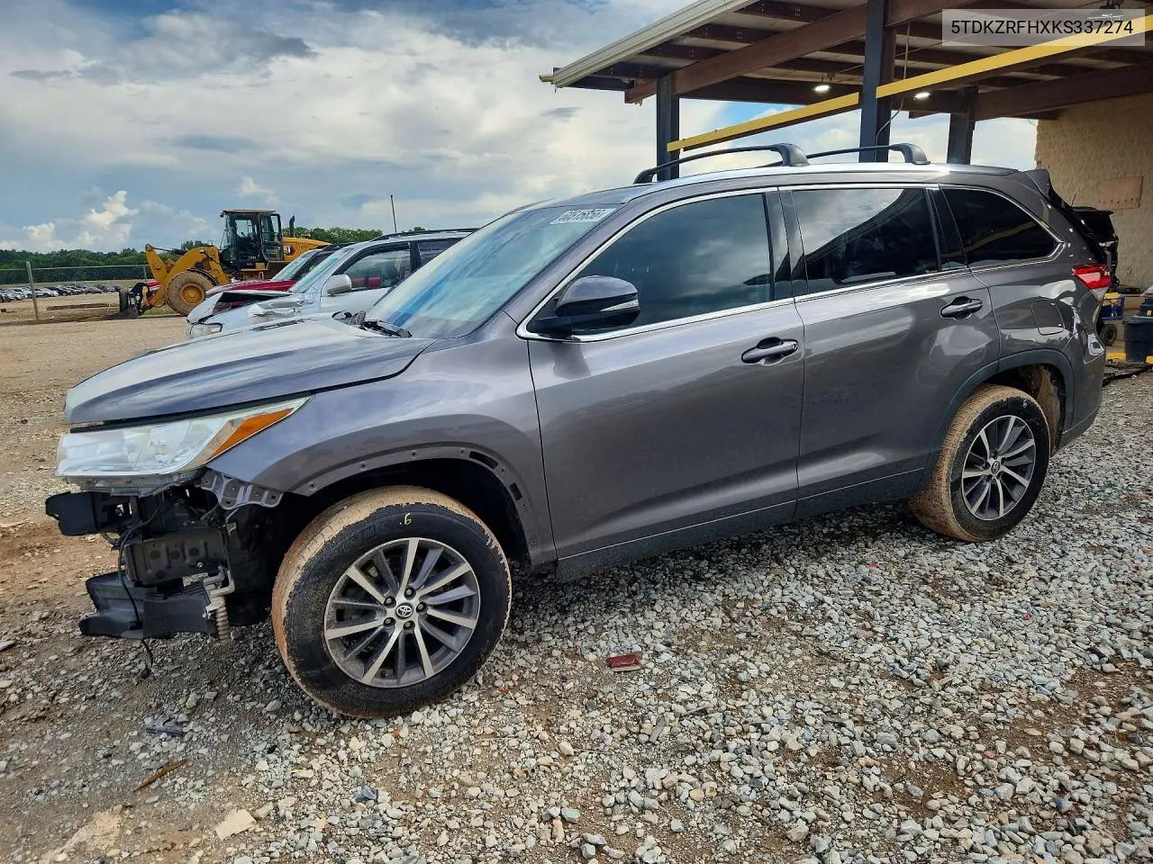 2019 Toyota Highlander Xle VIN: 5TDKZRFHXKS337274 Lot: 60515856