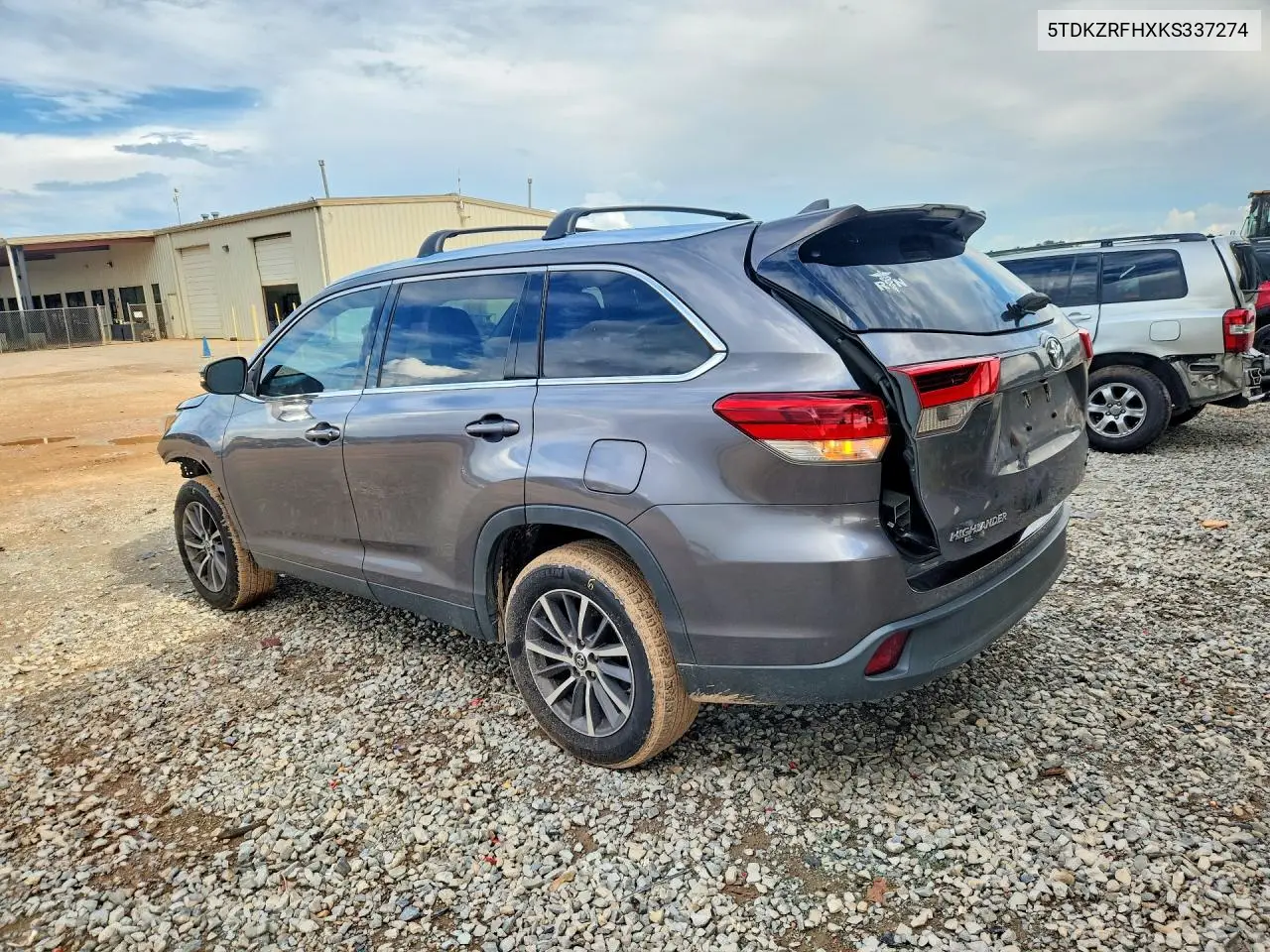 2019 Toyota Highlander Xle VIN: 5TDKZRFHXKS337274 Lot: 60515856