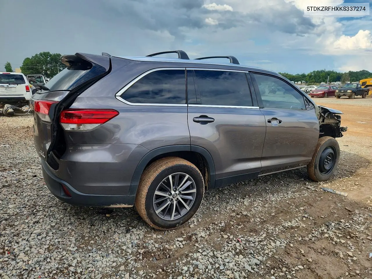 2019 Toyota Highlander Xle VIN: 5TDKZRFHXKS337274 Lot: 60515856