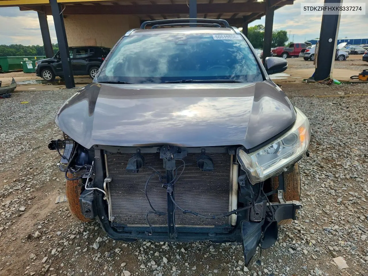 2019 Toyota Highlander Xle VIN: 5TDKZRFHXKS337274 Lot: 60515856