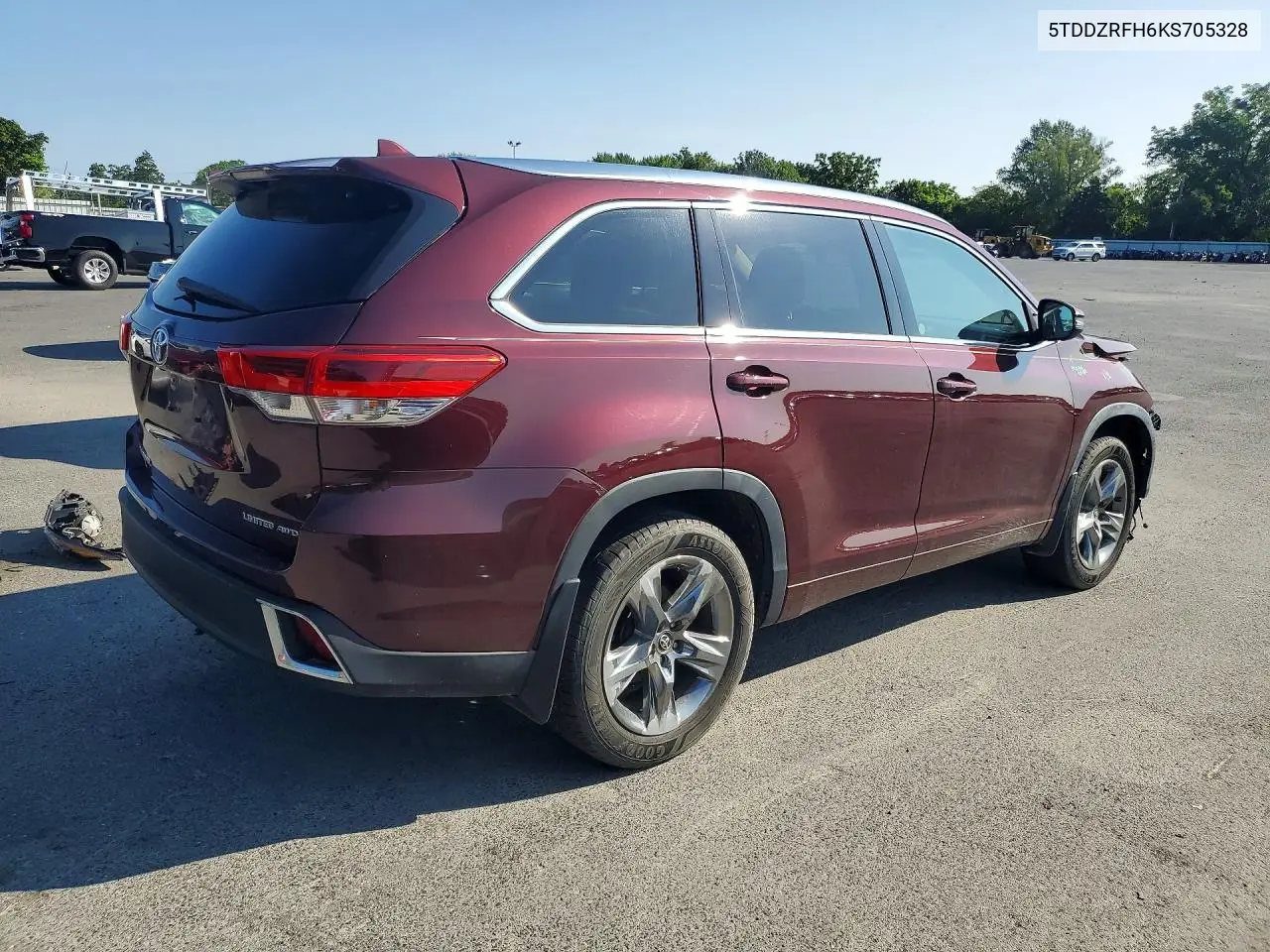 2019 Toyota Highlander Limited Platinum VIN: 5TDDZRFH6KS705328 Lot: 60752486