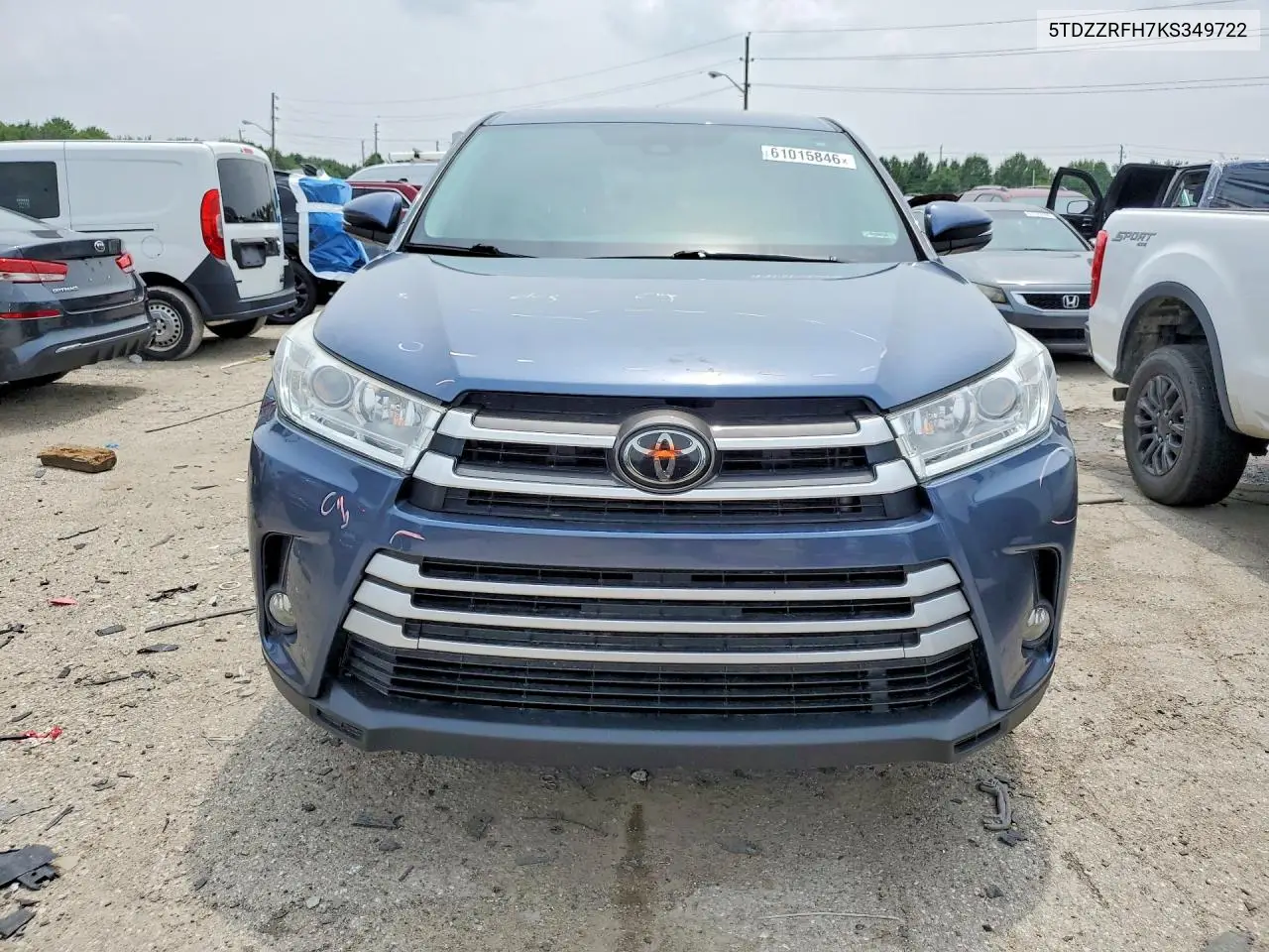 2019 Toyota Highlander Le Plus VIN: 5TDZZRFH7KS349722 Lot: 61015846