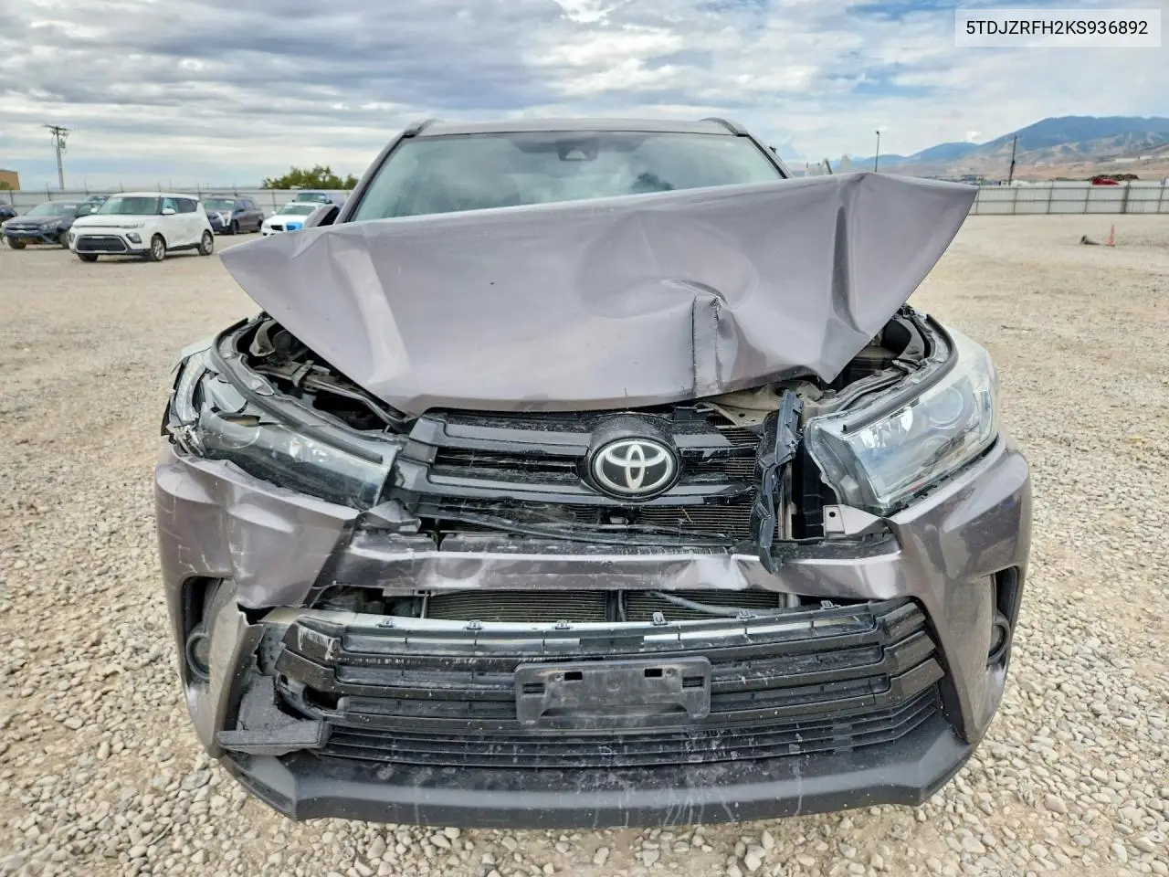 2019 Toyota Highlander Se VIN: 5TDJZRFH2KS936892 Lot: 61343246