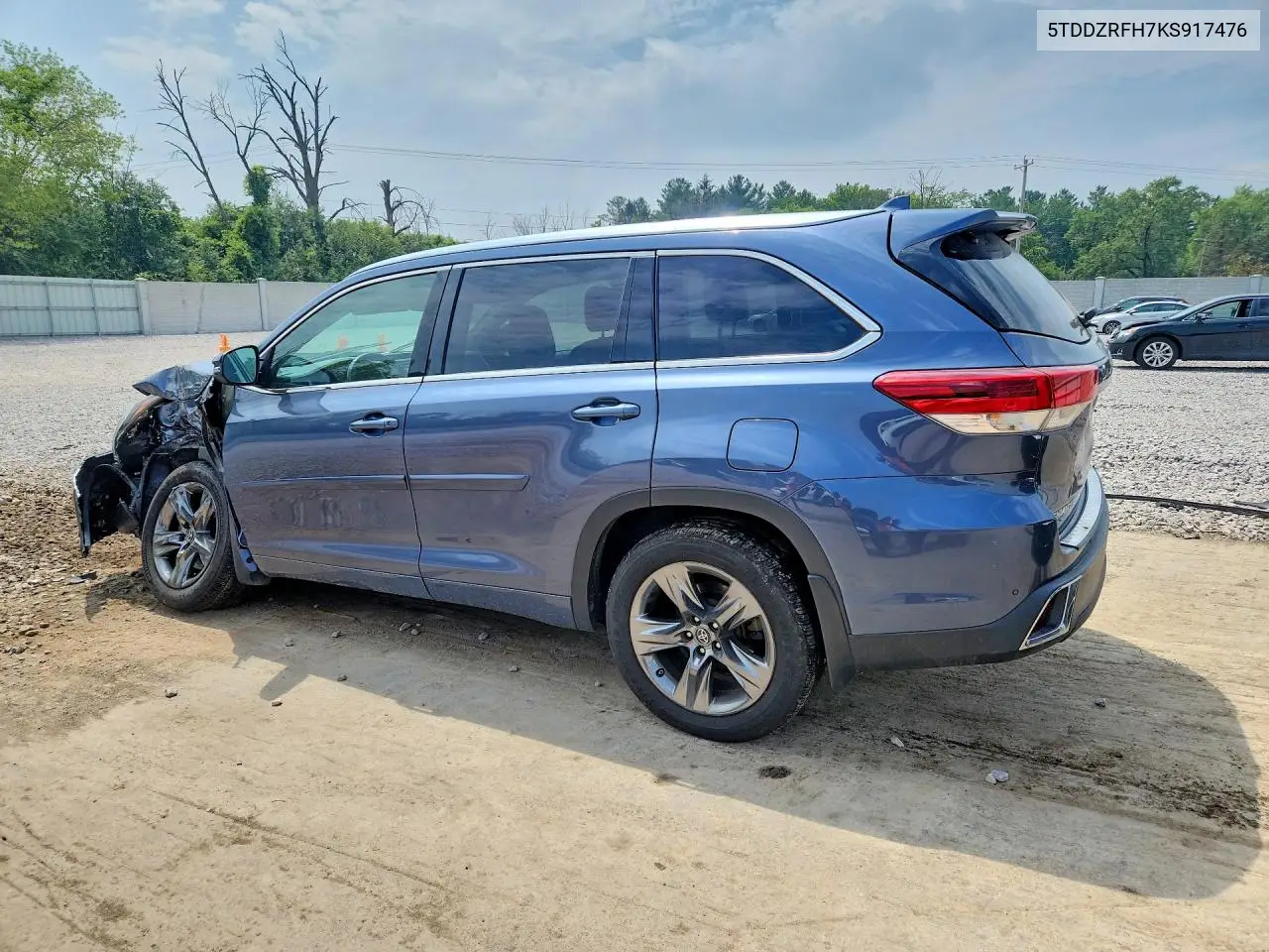 2019 Toyota Highlander Limited Platinum VIN: 5TDDZRFH7KS917476 Lot: 61551636