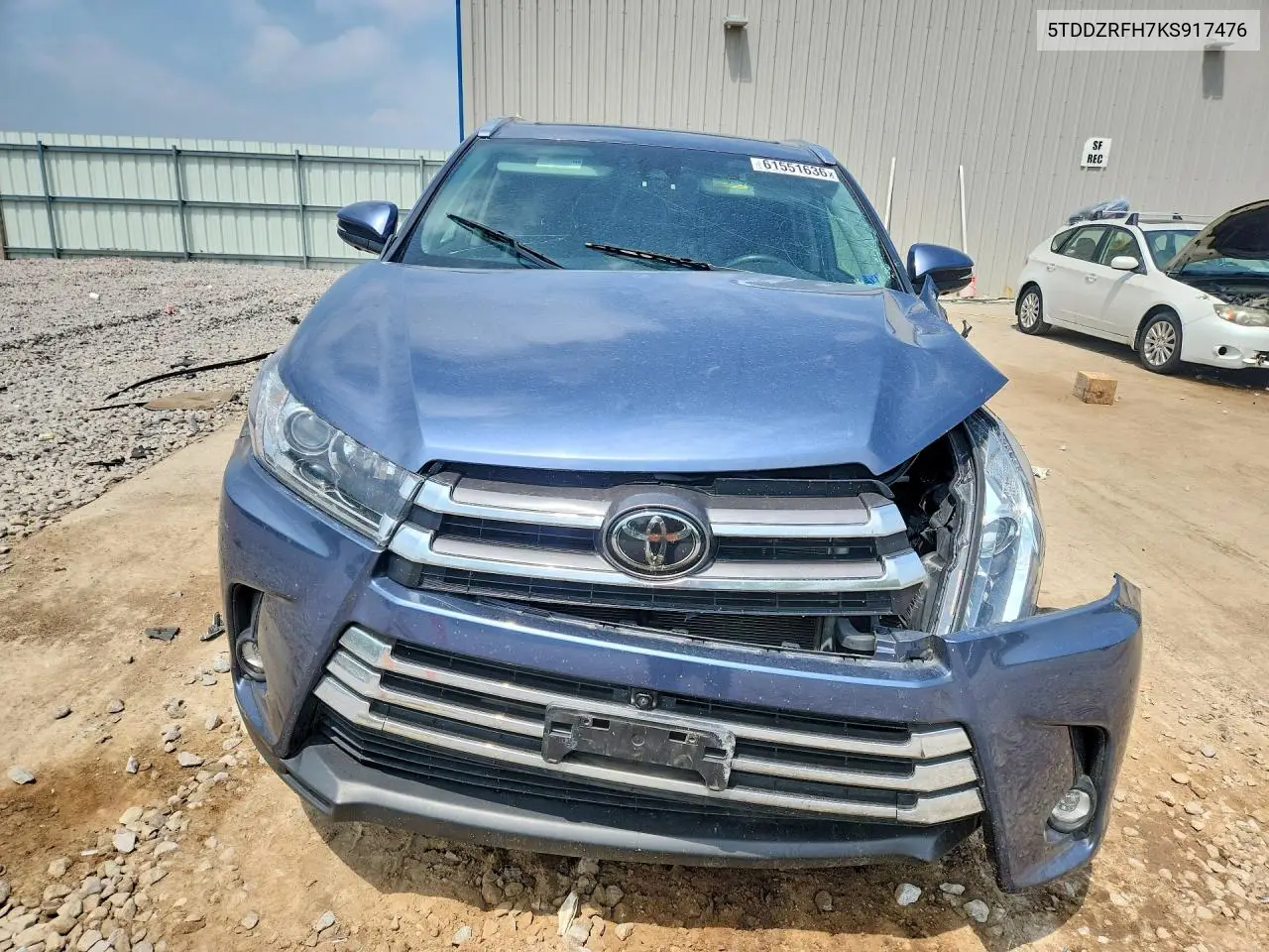 2019 Toyota Highlander Limited Platinum VIN: 5TDDZRFH7KS917476 Lot: 61551636