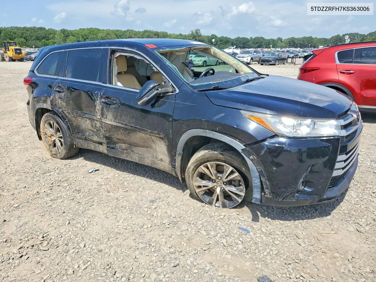 2019 Toyota Highlander Le Plus VIN: 5TDZZRFH7KS363006 Lot: 61777636