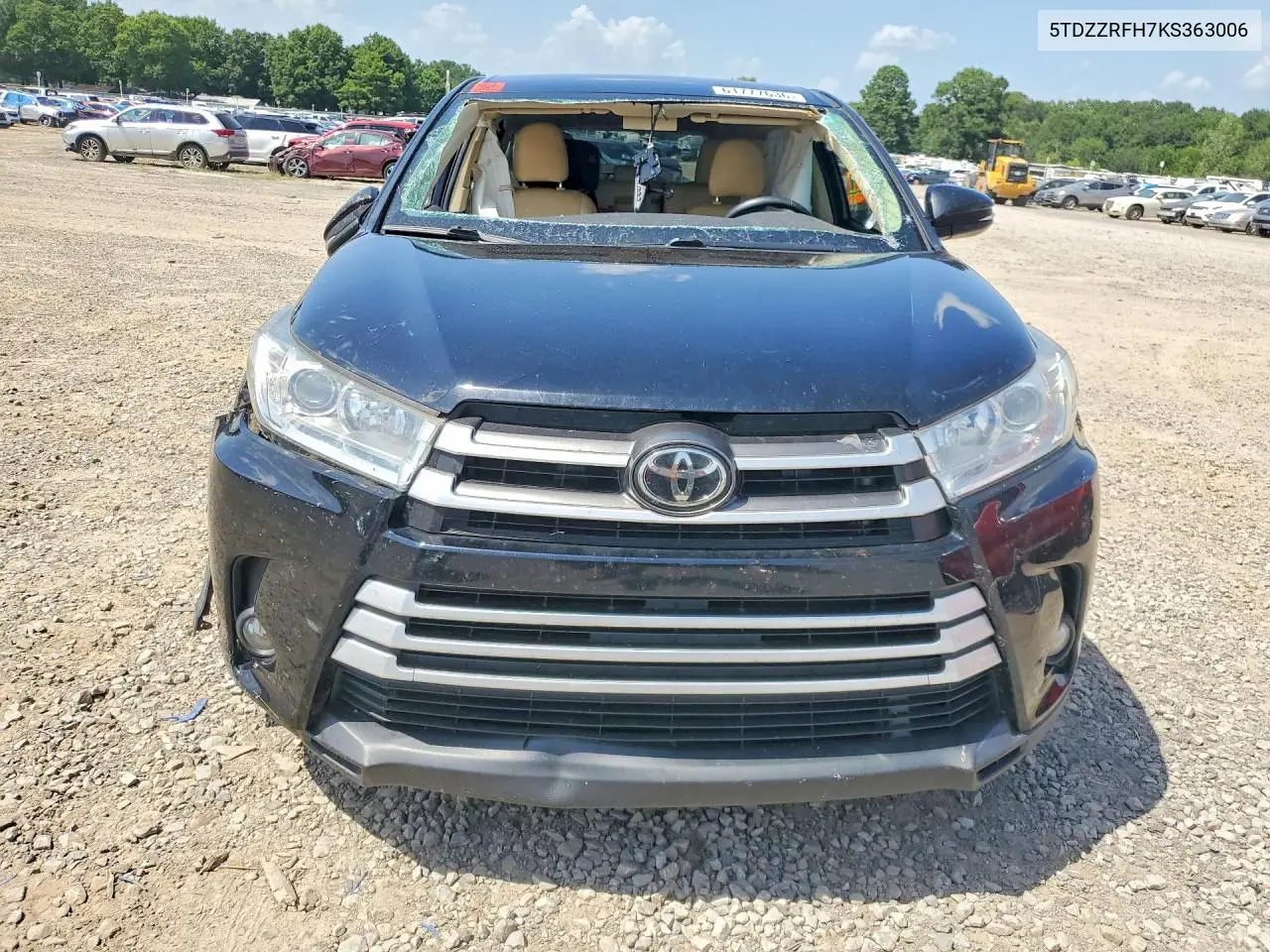 2019 Toyota Highlander Le Plus VIN: 5TDZZRFH7KS363006 Lot: 61777636