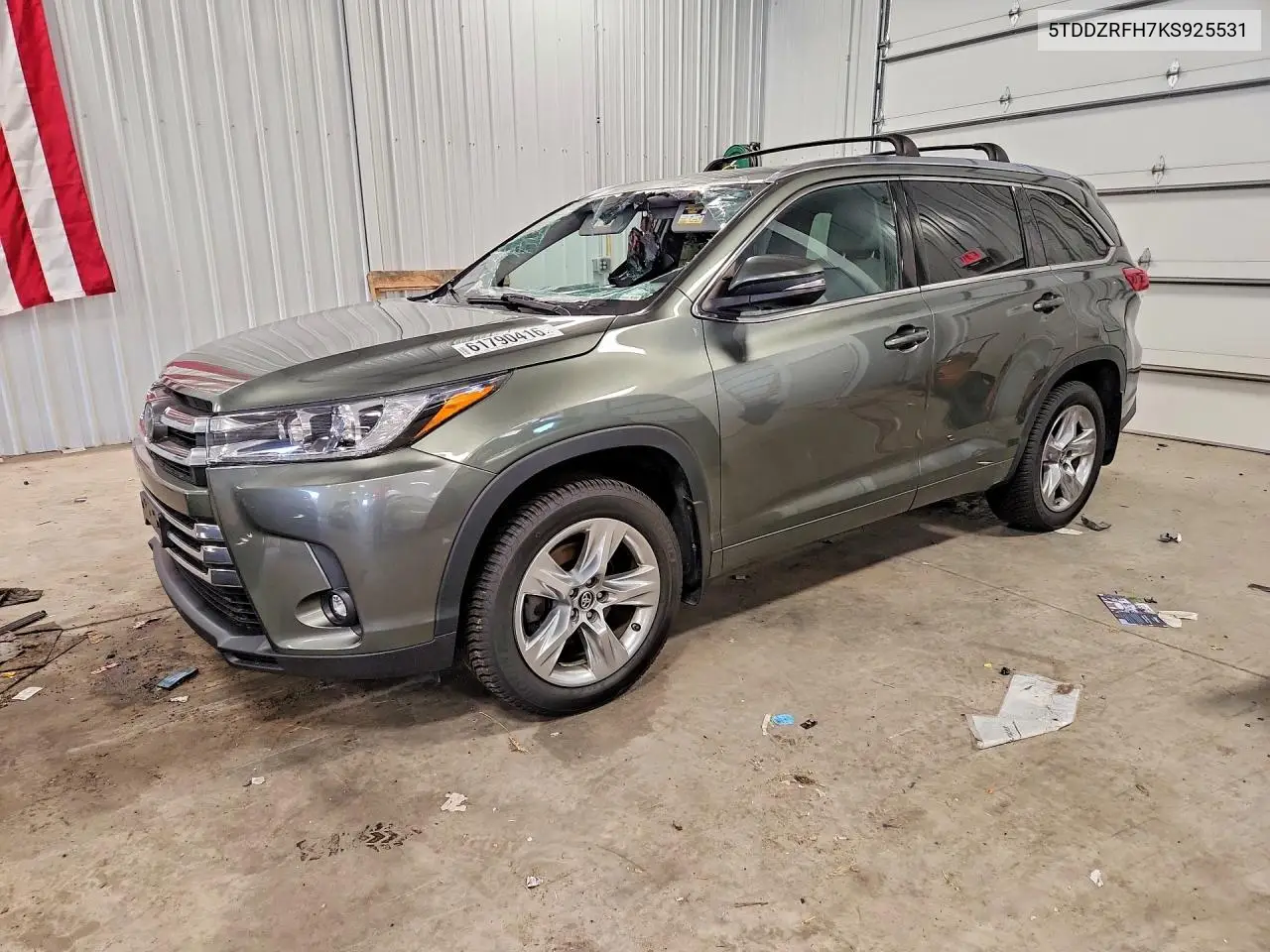 2019 Toyota Highlander Limited VIN: 5TDDZRFH7KS925531 Lot: 61790416