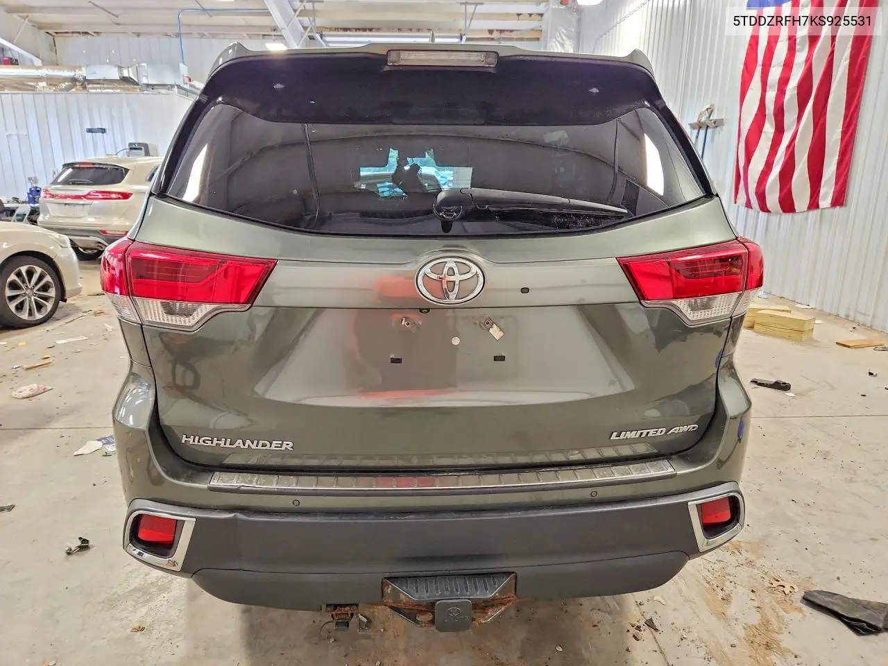 2019 Toyota Highlander Limited VIN: 5TDDZRFH7KS925531 Lot: 61790416