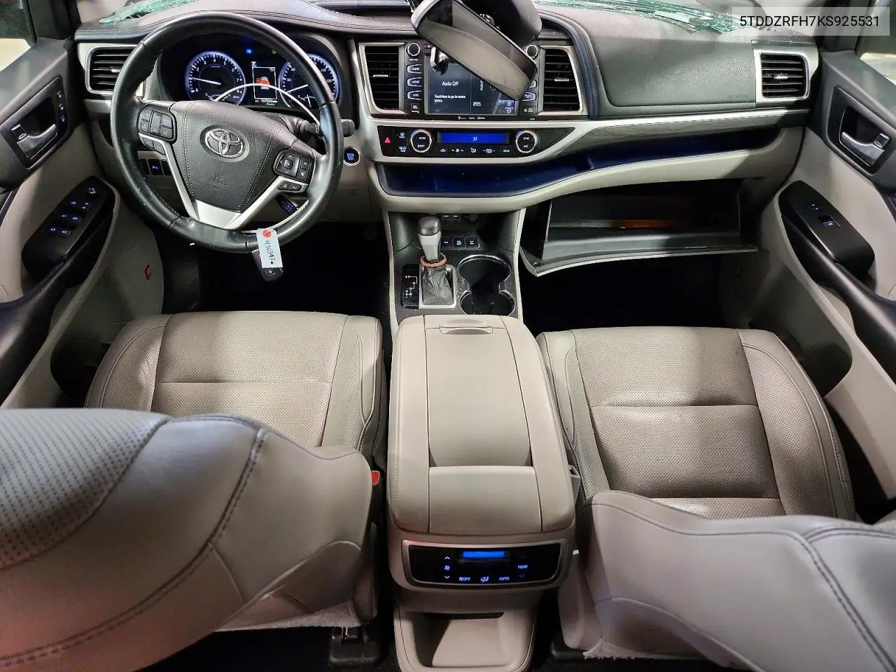 2019 Toyota Highlander Limited VIN: 5TDDZRFH7KS925531 Lot: 61790416
