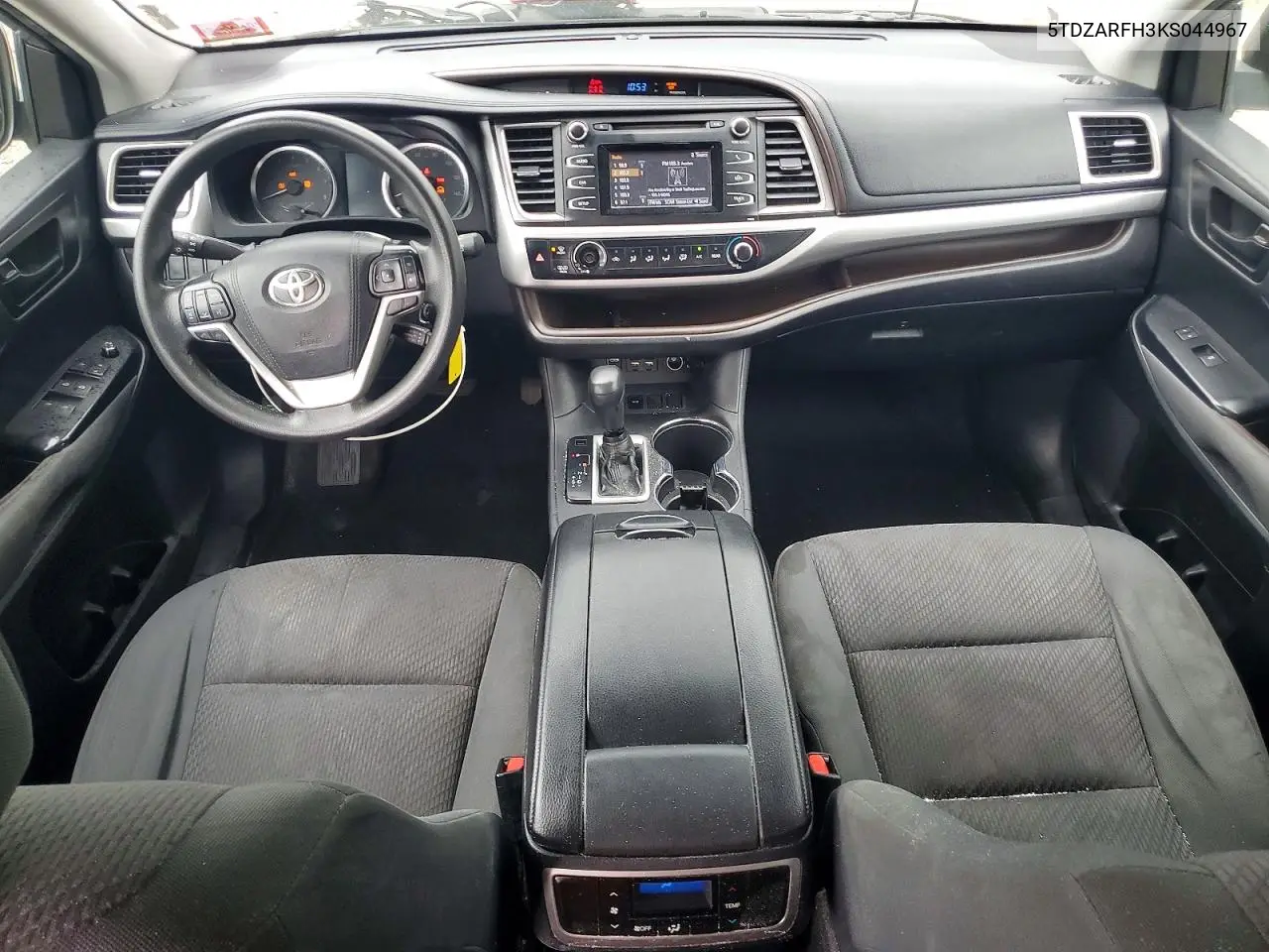 2019 Toyota Highlander Le VIN: 5TDZARFH3KS044967 Lot: 62034516