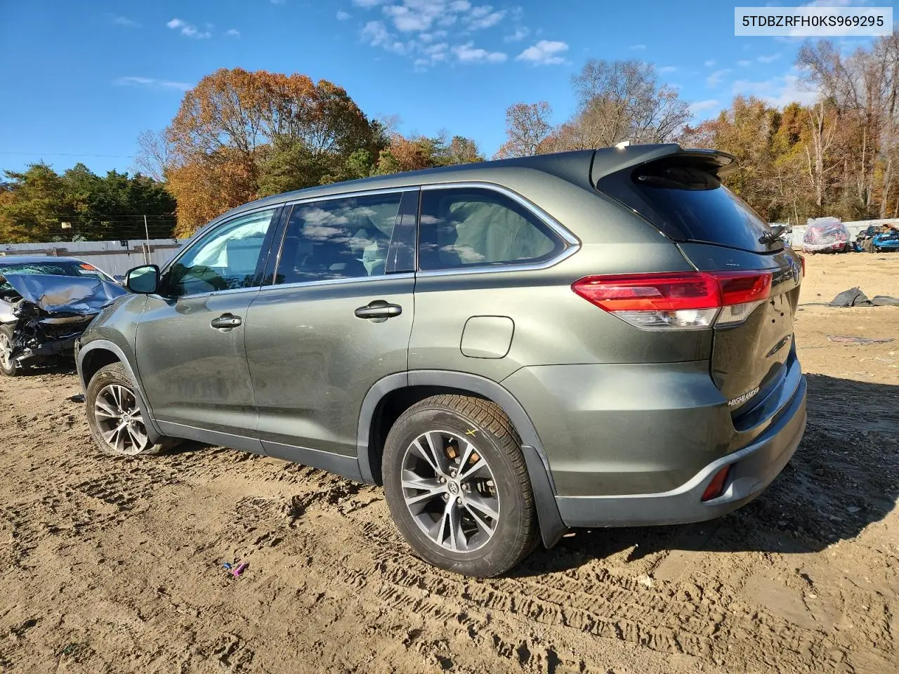 5TDBZRFH0KS969295 2019 Toyota Highlander Le