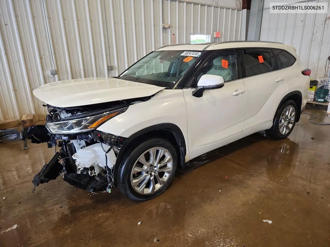 2020 Toyota Highlander Limited VIN: 5TDDZRBH1LS006261 Lot: 58247416