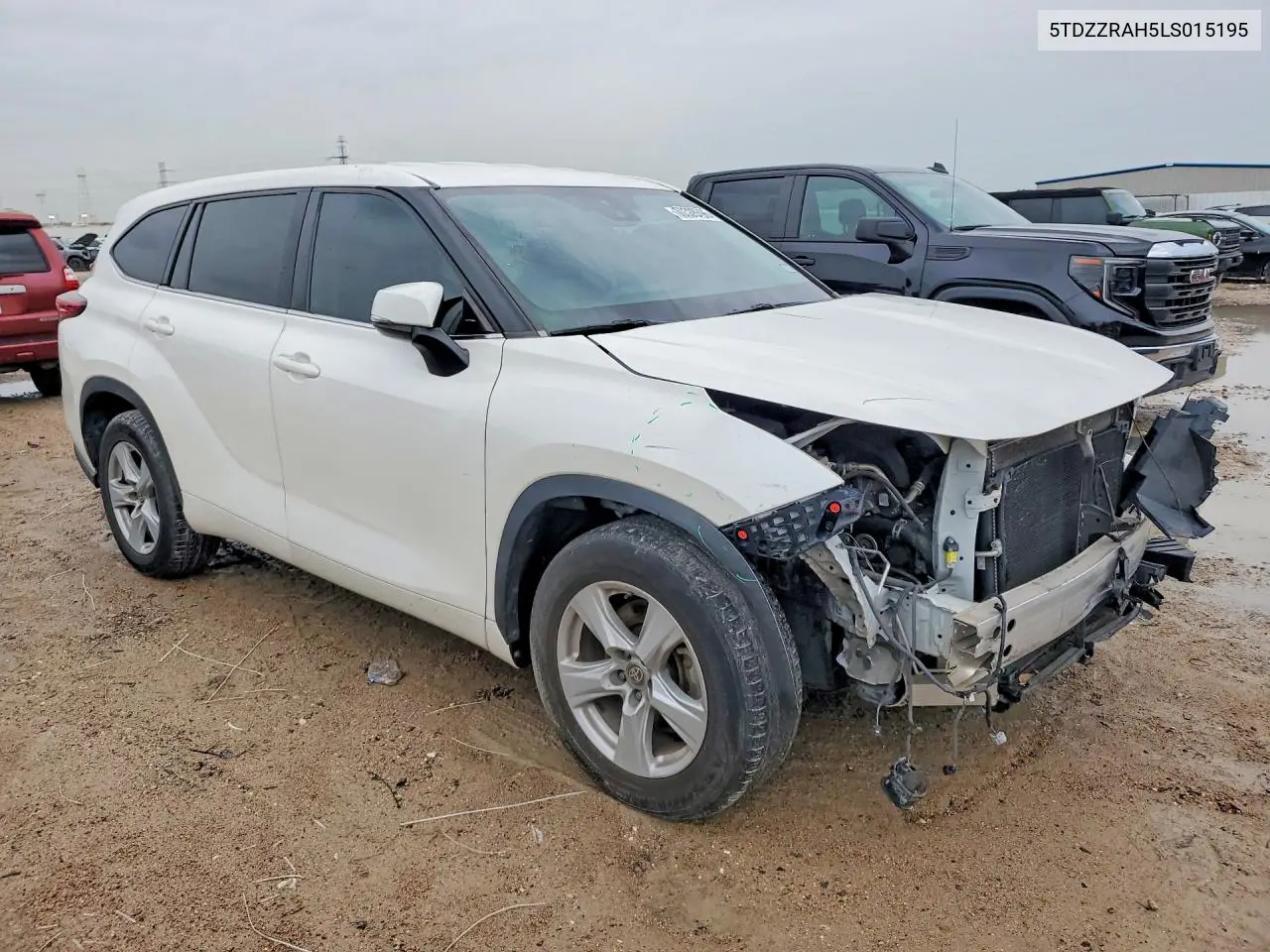 2020 Toyota Highlander Le VIN: 5TDZZRAH5LS015195 Lot: 60328596