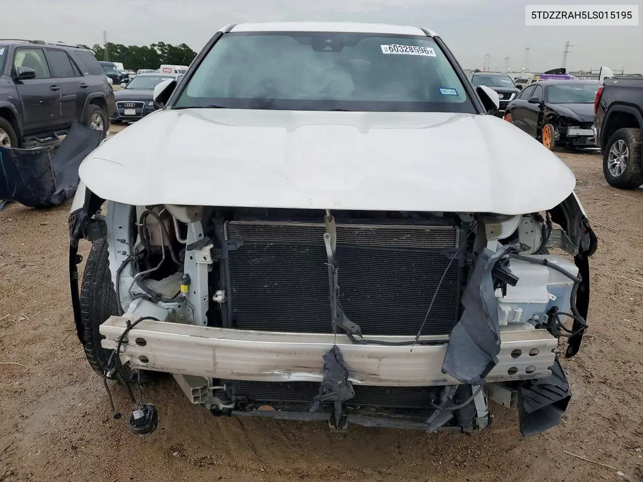 2020 Toyota Highlander Le VIN: 5TDZZRAH5LS015195 Lot: 60328596