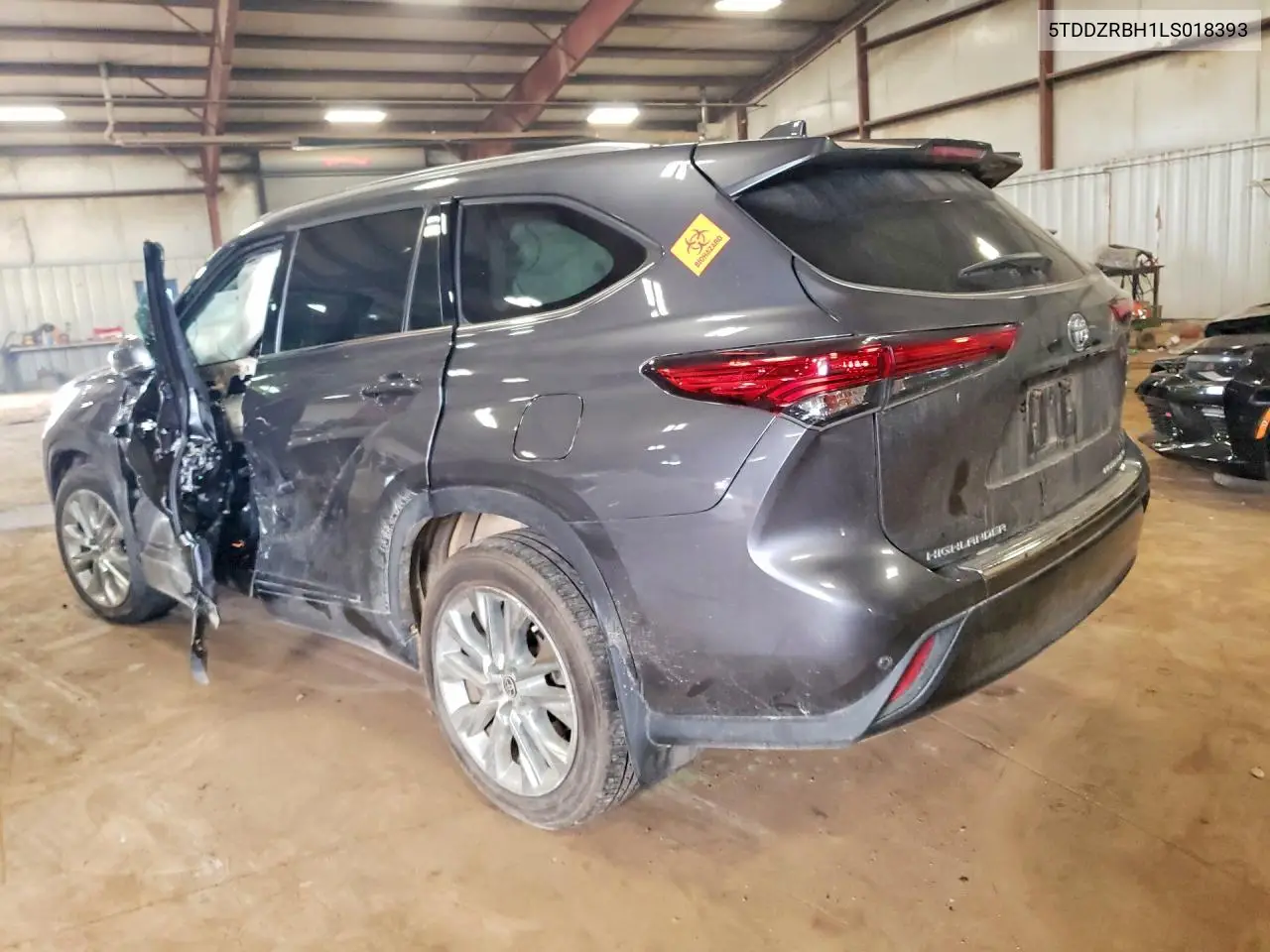2020 Toyota Highlander Limited VIN: 5TDDZRBH1LS018393 Lot: 60718536