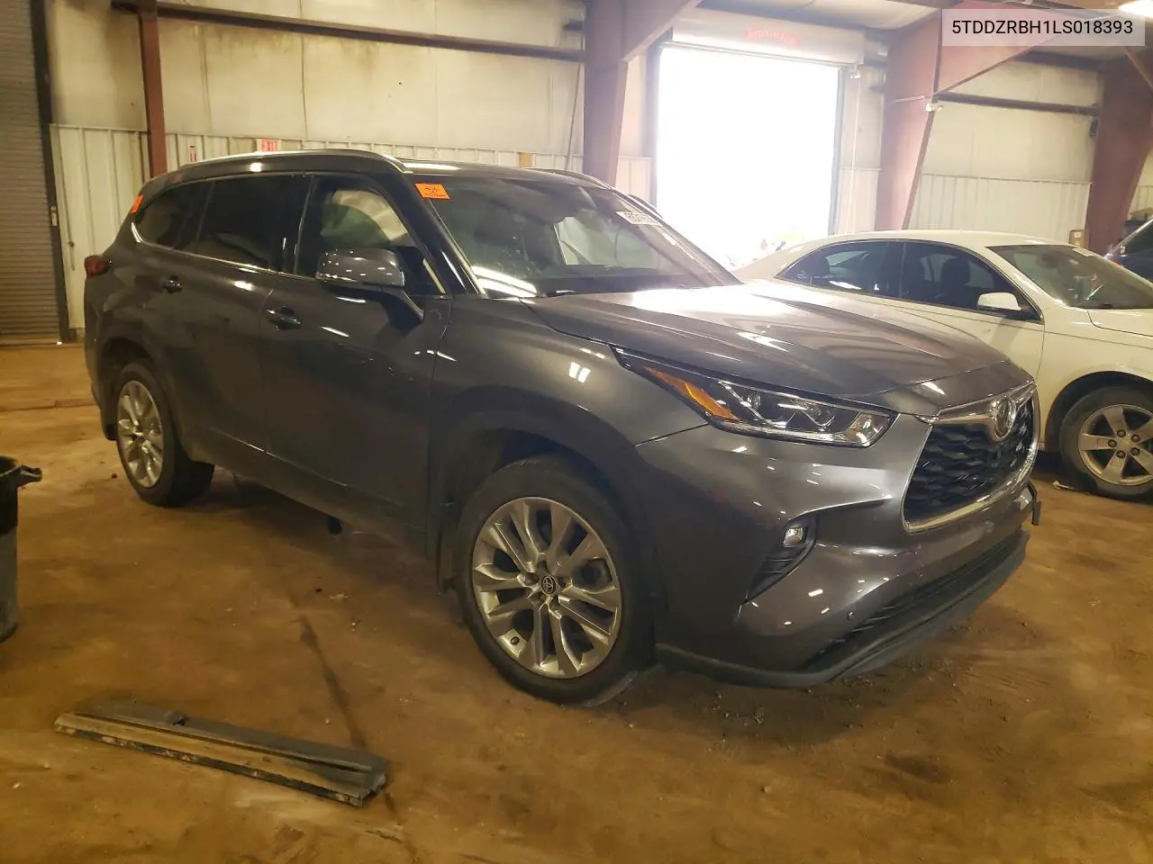 2020 Toyota Highlander Limited VIN: 5TDDZRBH1LS018393 Lot: 60718536