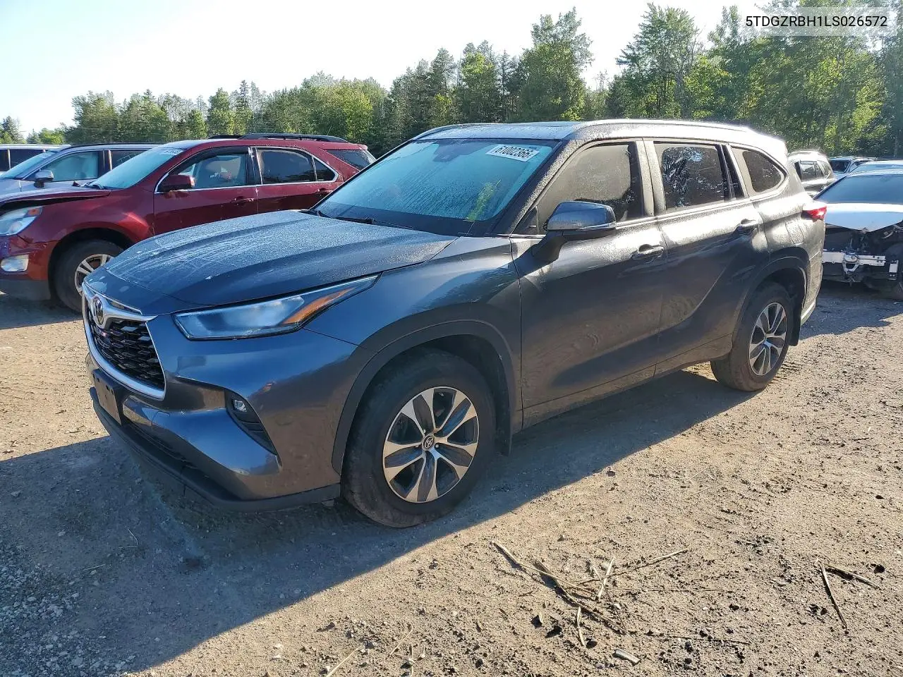 2020 Toyota Highlander Xle VIN: 5TDGZRBH1LS026572 Lot: 61002366