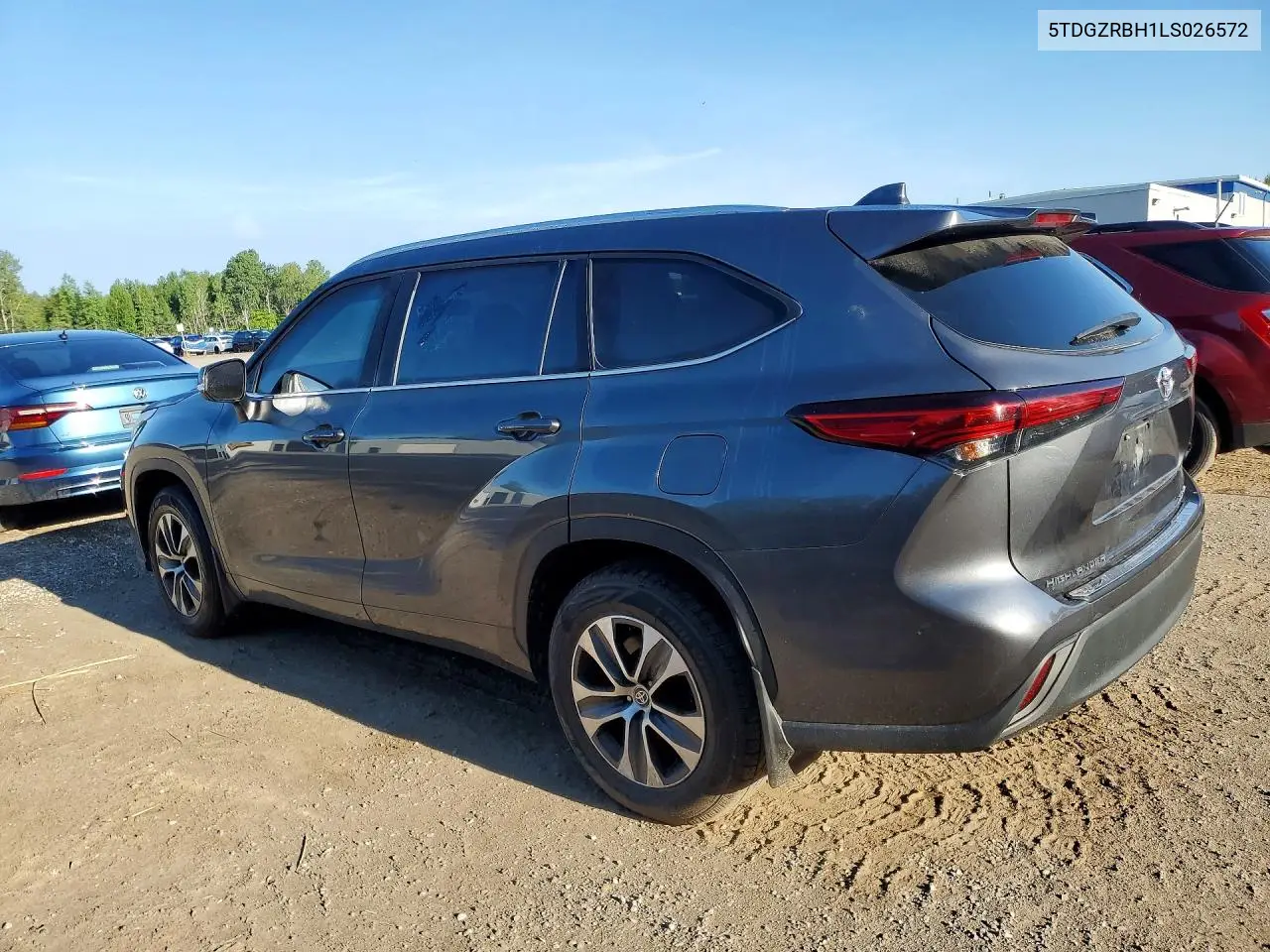 2020 Toyota Highlander Xle VIN: 5TDGZRBH1LS026572 Lot: 61002366