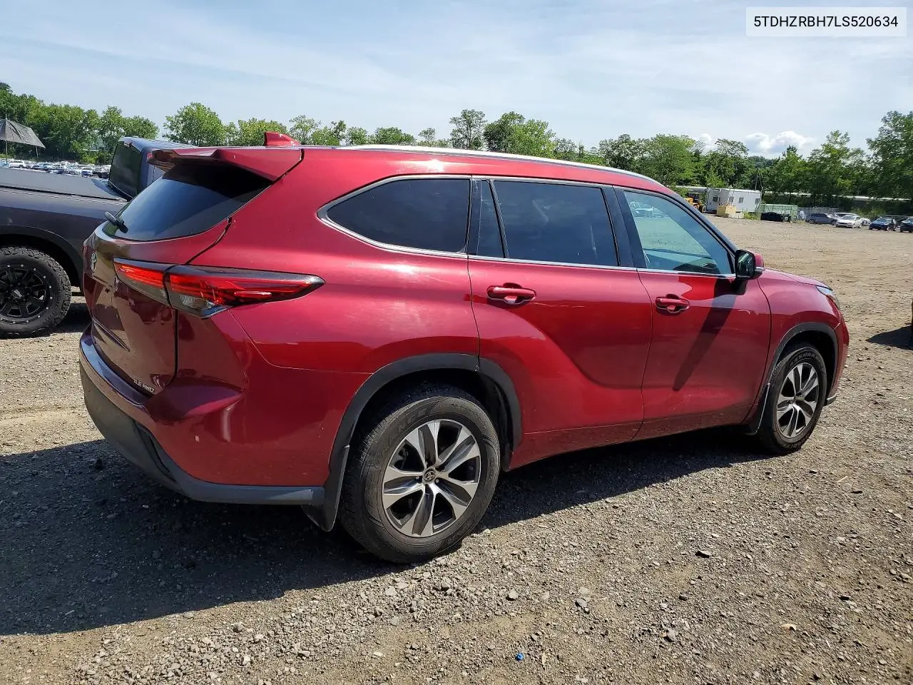 2020 Toyota Highlander Xle VIN: 5TDHZRBH7LS520634 Lot: 61136226