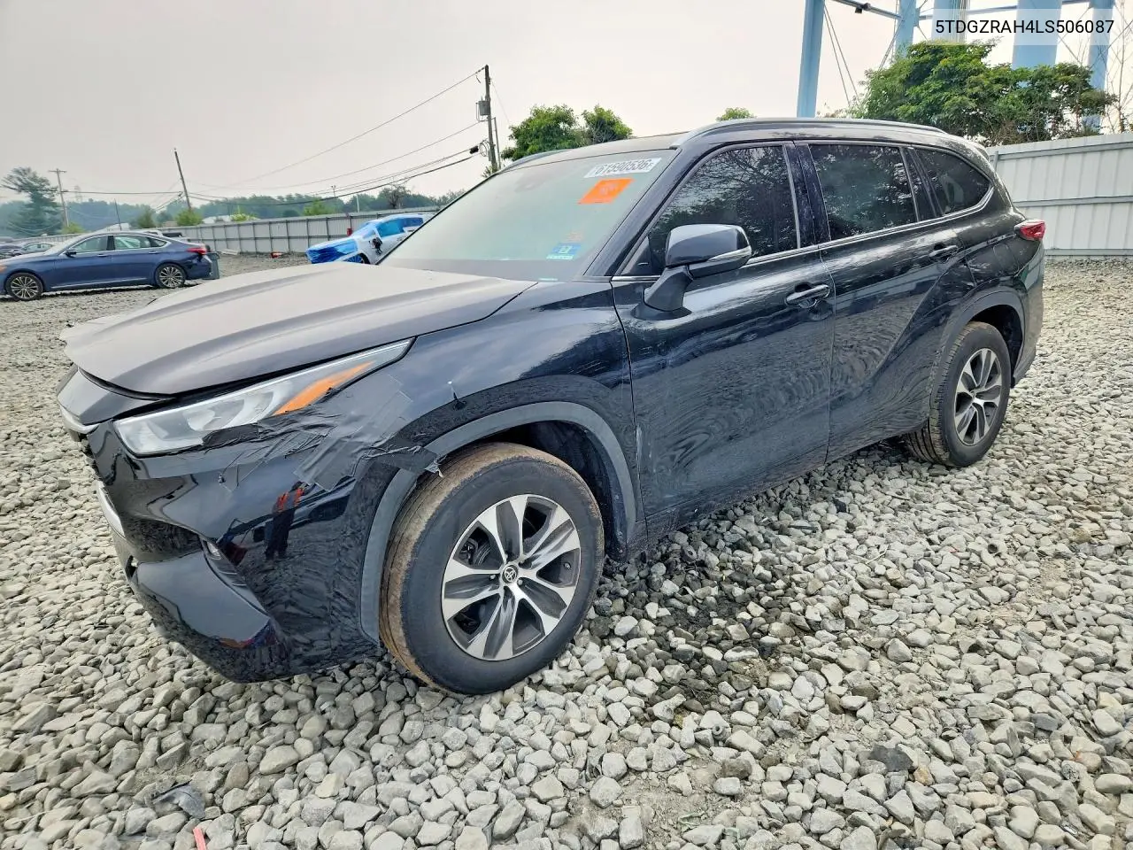 2020 Toyota Highlander Xle VIN: 5TDGZRAH4LS506087 Lot: 61590536