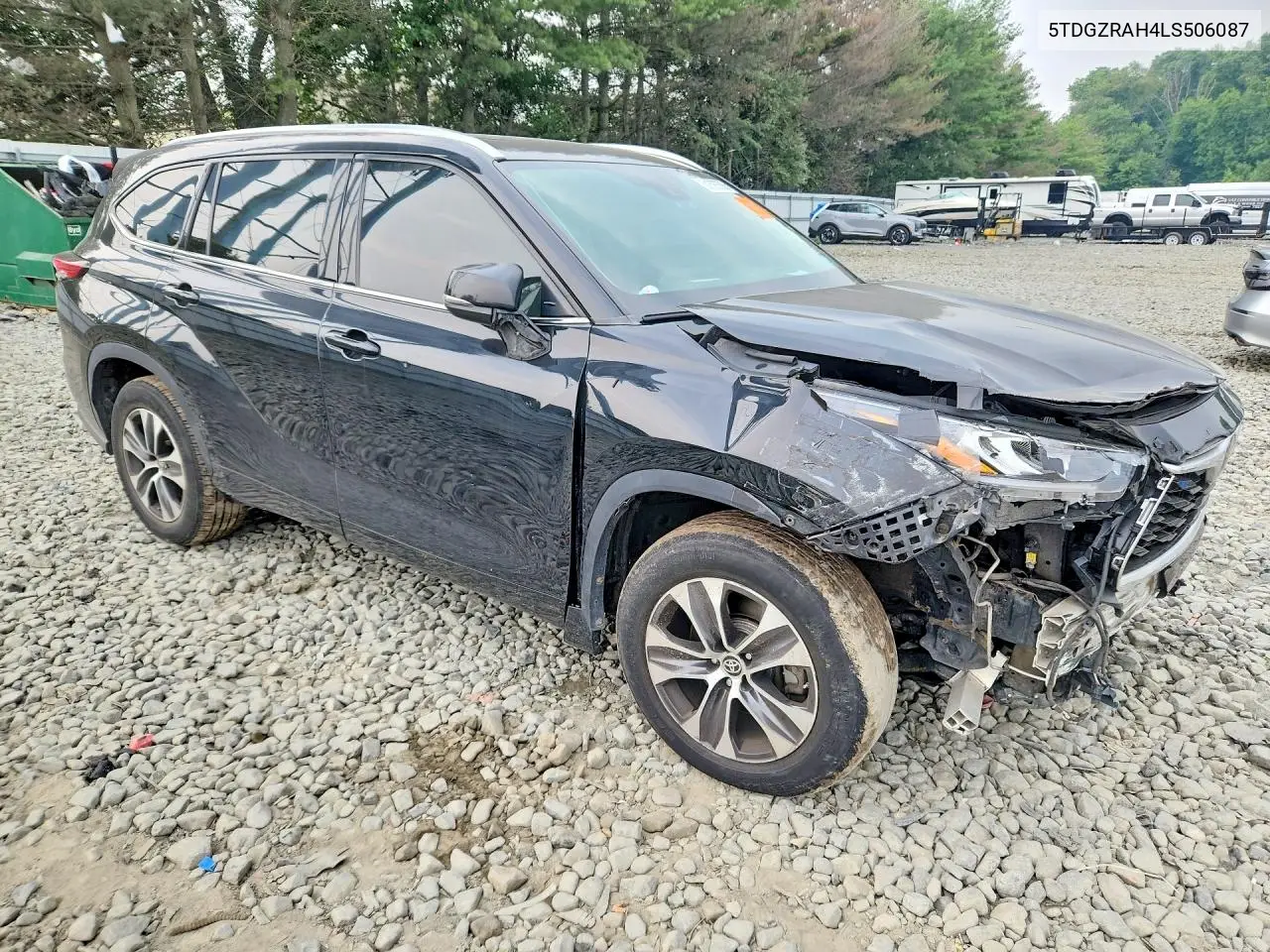2020 Toyota Highlander Xle VIN: 5TDGZRAH4LS506087 Lot: 61590536
