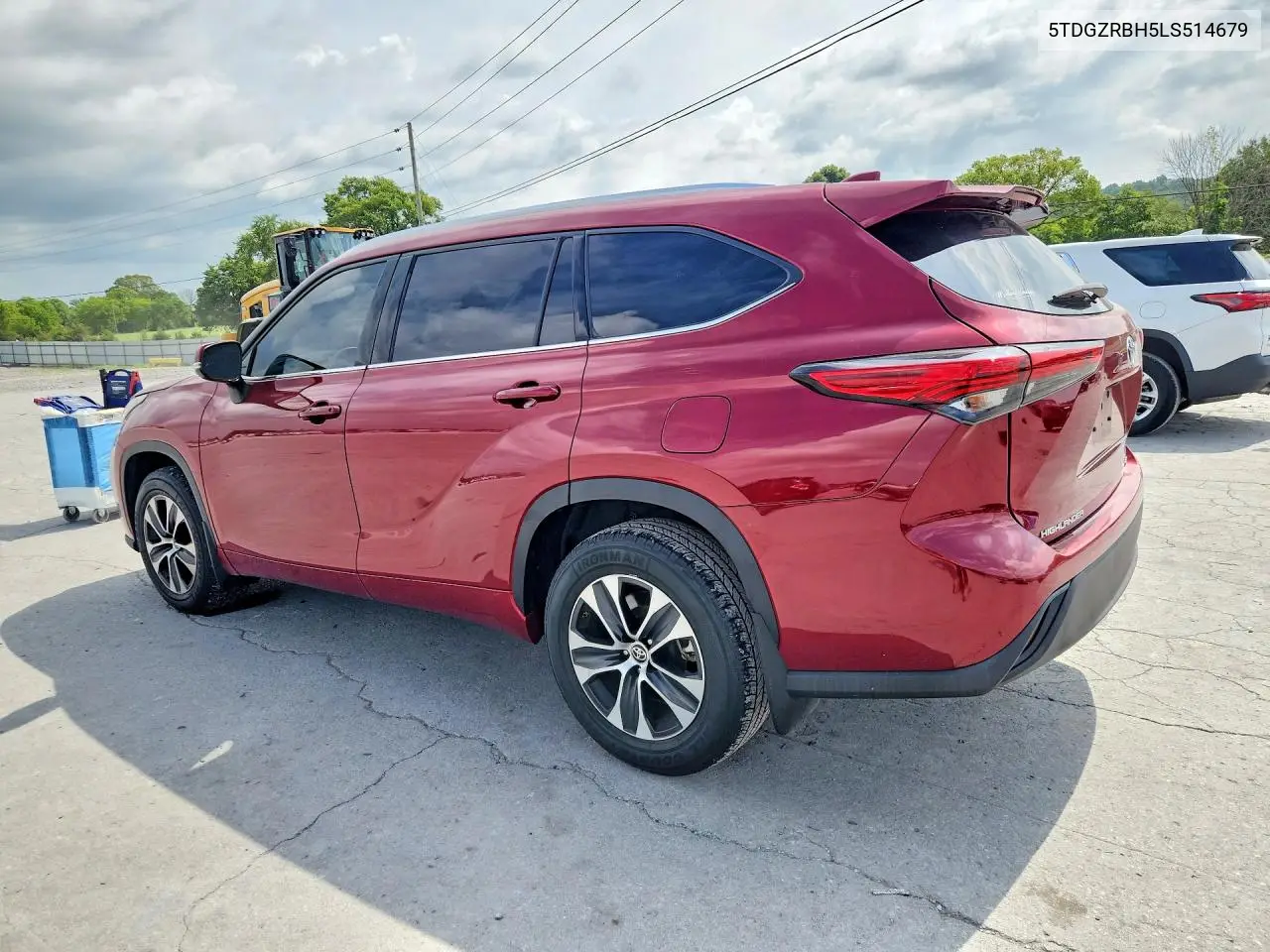 2020 Toyota Highlander Xle VIN: 5TDGZRBH5LS514679 Lot: 61882326