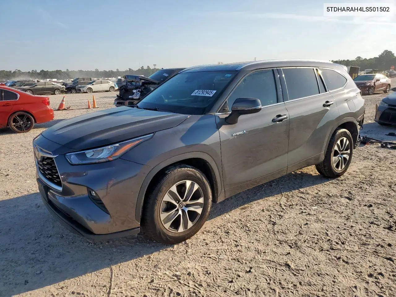 5TDHARAH4LS501502 2020 Toyota Highlander Hybrid Xle