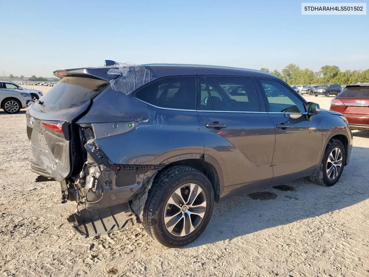 5TDHARAH4LS501502 2020 Toyota Highlander Hybrid Xle