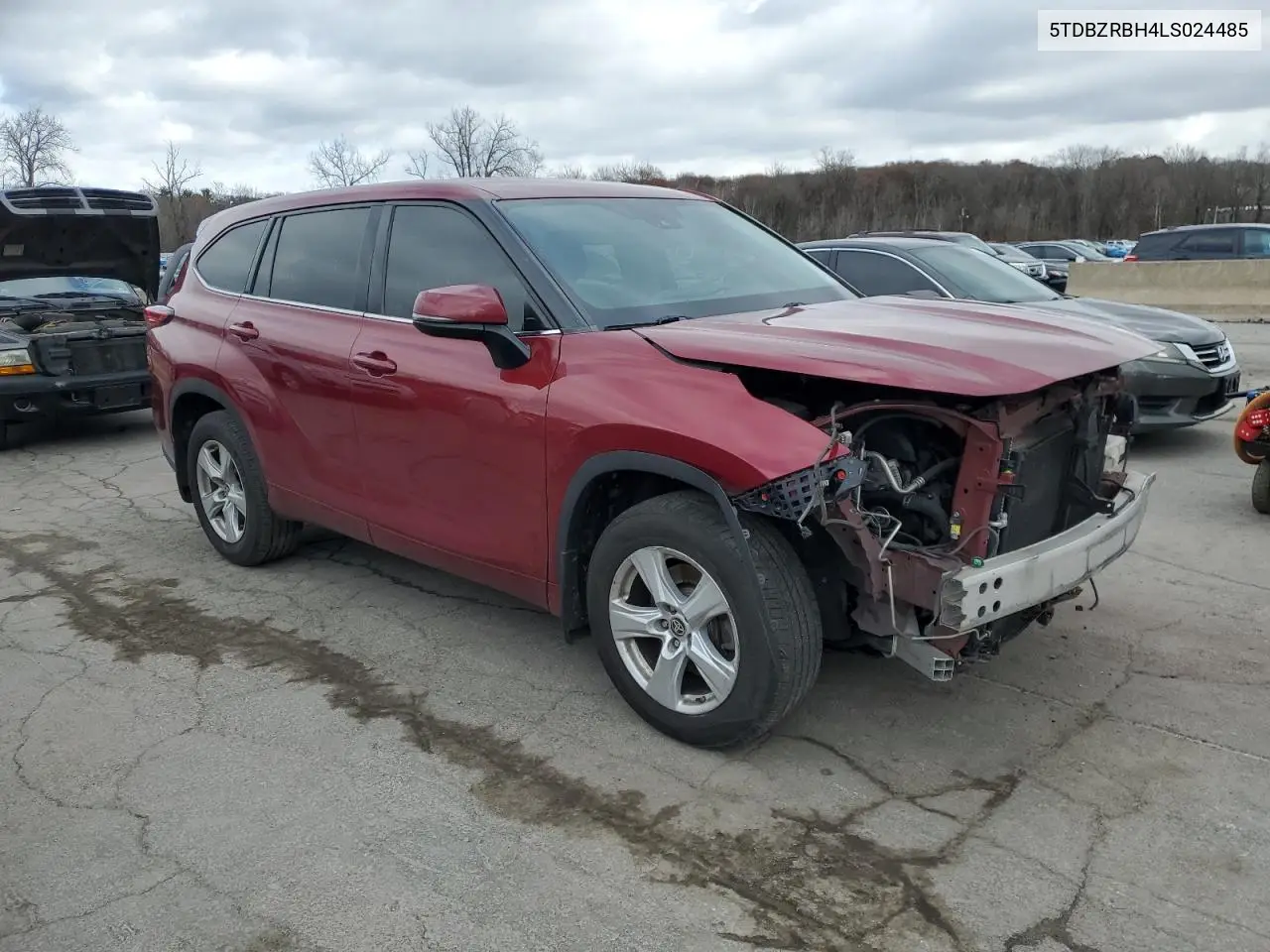 5TDBZRBH4LS024485 2020 Toyota Highlander L