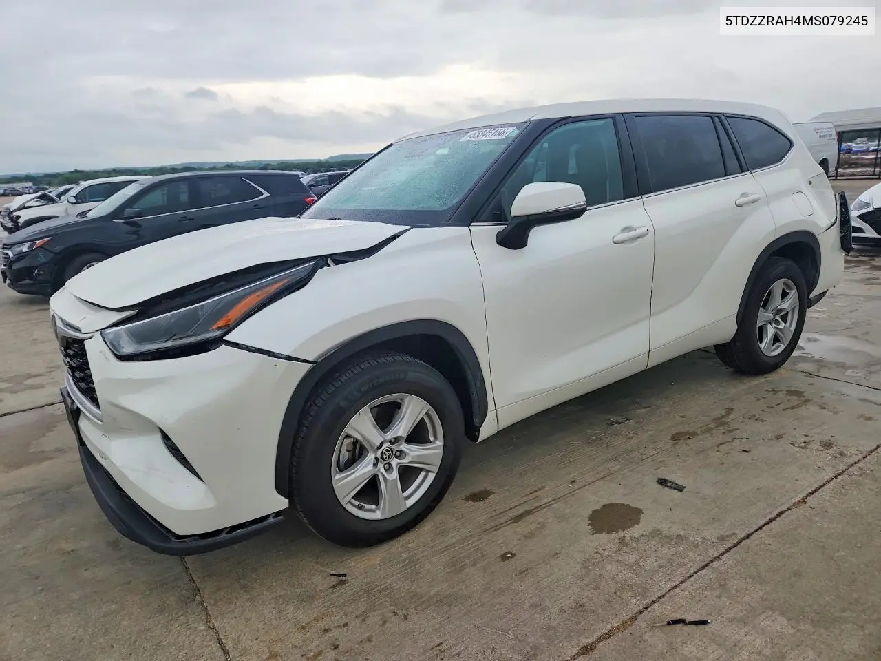 2021 Toyota Highlander Le VIN: 5TDZZRAH4MS079245 Lot: 55845156