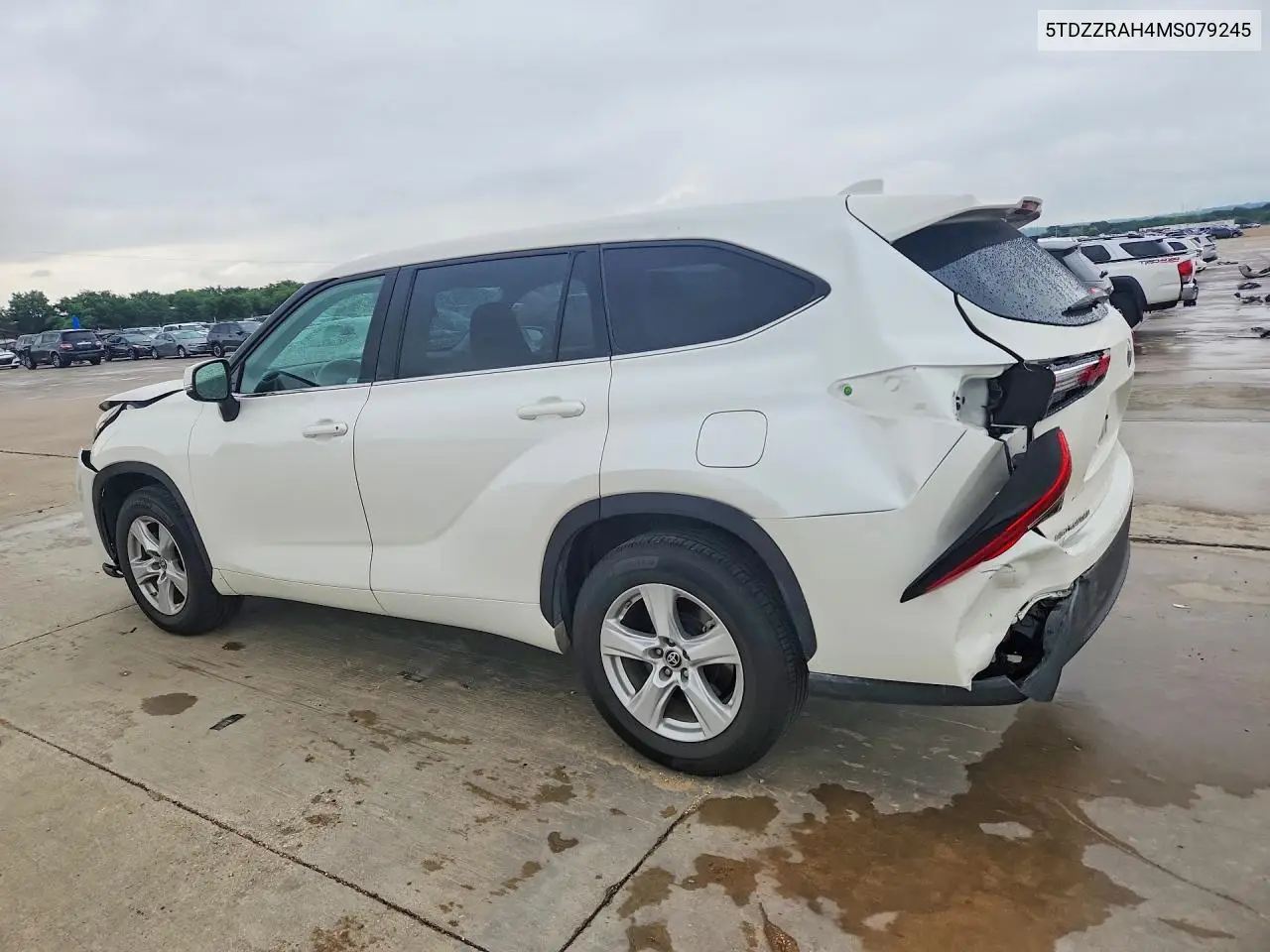 2021 Toyota Highlander Le VIN: 5TDZZRAH4MS079245 Lot: 55845156