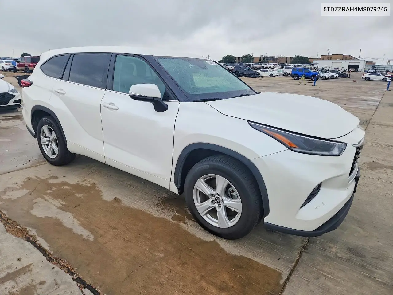 2021 Toyota Highlander Le VIN: 5TDZZRAH4MS079245 Lot: 55845156