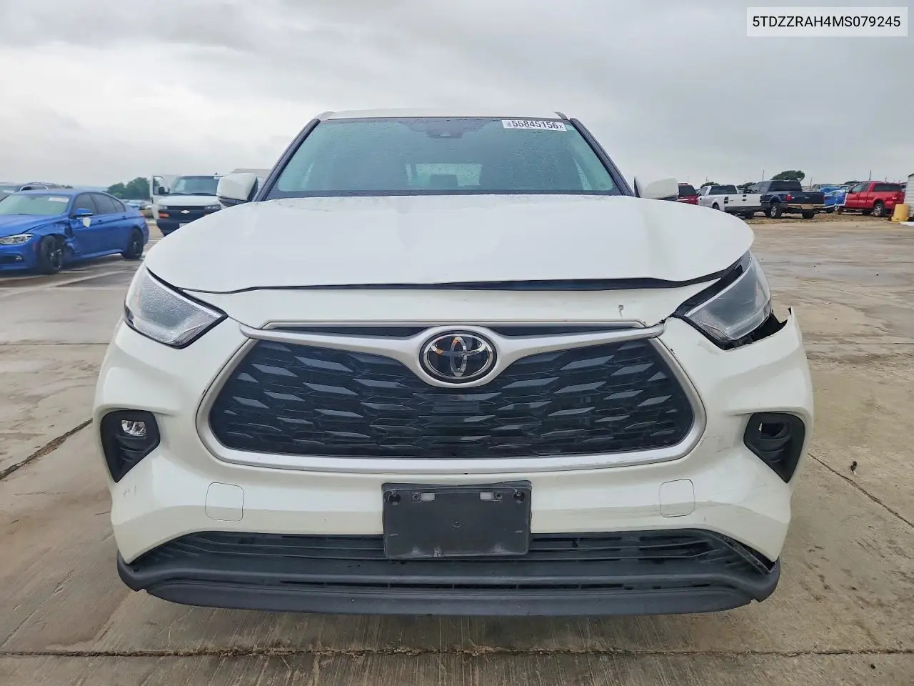 2021 Toyota Highlander Le VIN: 5TDZZRAH4MS079245 Lot: 55845156
