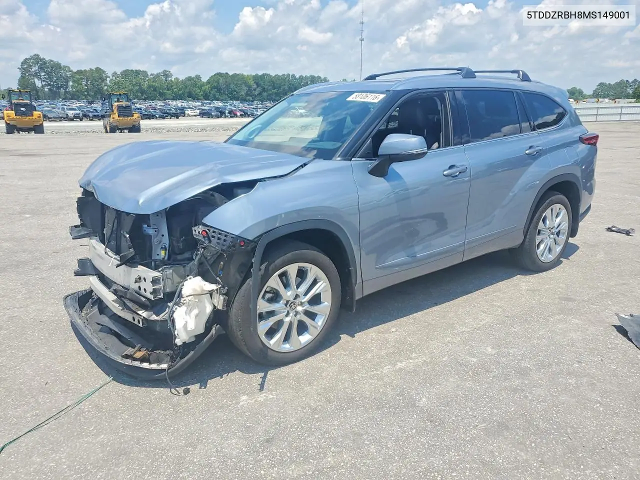 2021 Toyota Highlander Limited VIN: 5TDDZRBH8MS149001 Lot: 58106116