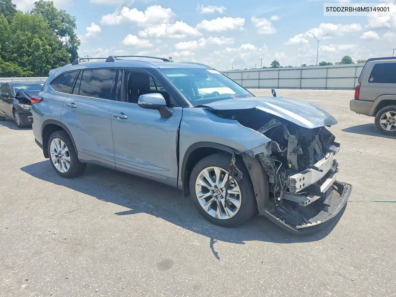 2021 Toyota Highlander Limited VIN: 5TDDZRBH8MS149001 Lot: 58106116