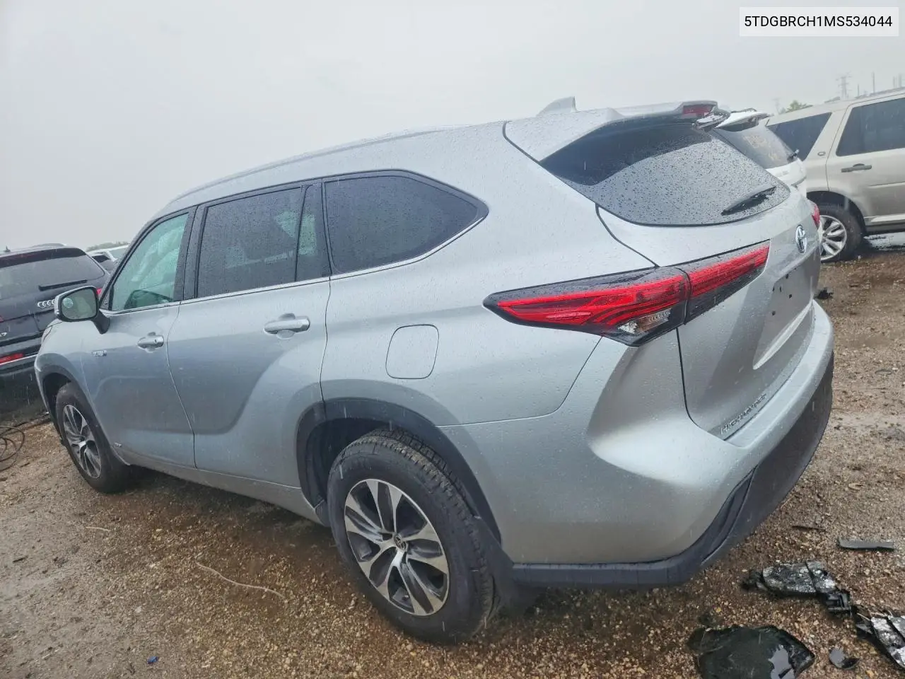 2021 Toyota Highlander Hybrid Xle VIN: 5TDGBRCH1MS534044 Lot: 58447876