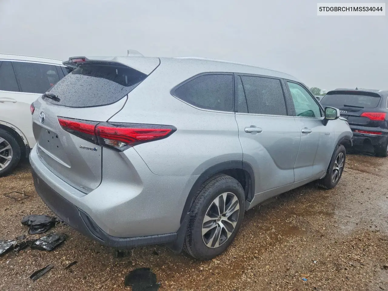 2021 Toyota Highlander Hybrid Xle VIN: 5TDGBRCH1MS534044 Lot: 58447876