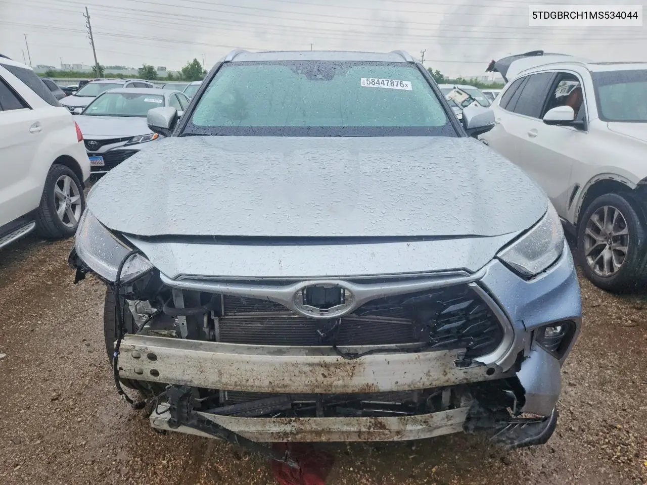 2021 Toyota Highlander Hybrid Xle VIN: 5TDGBRCH1MS534044 Lot: 58447876