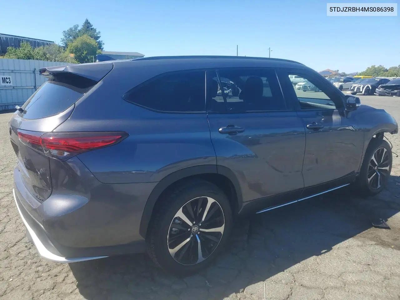 2021 Toyota Highlander Xse VIN: 5TDJZRBH4MS086398 Lot: 58792756