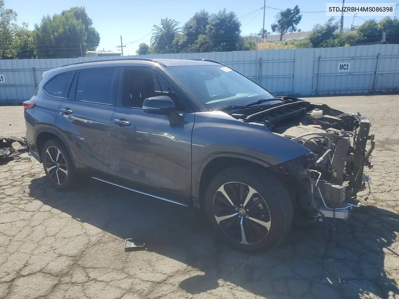 2021 Toyota Highlander Xse VIN: 5TDJZRBH4MS086398 Lot: 58792756