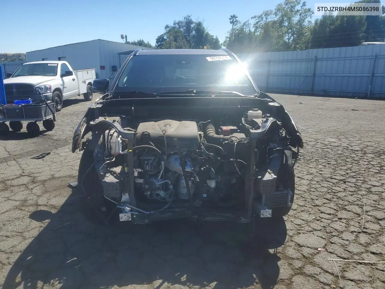 2021 Toyota Highlander Xse VIN: 5TDJZRBH4MS086398 Lot: 58792756