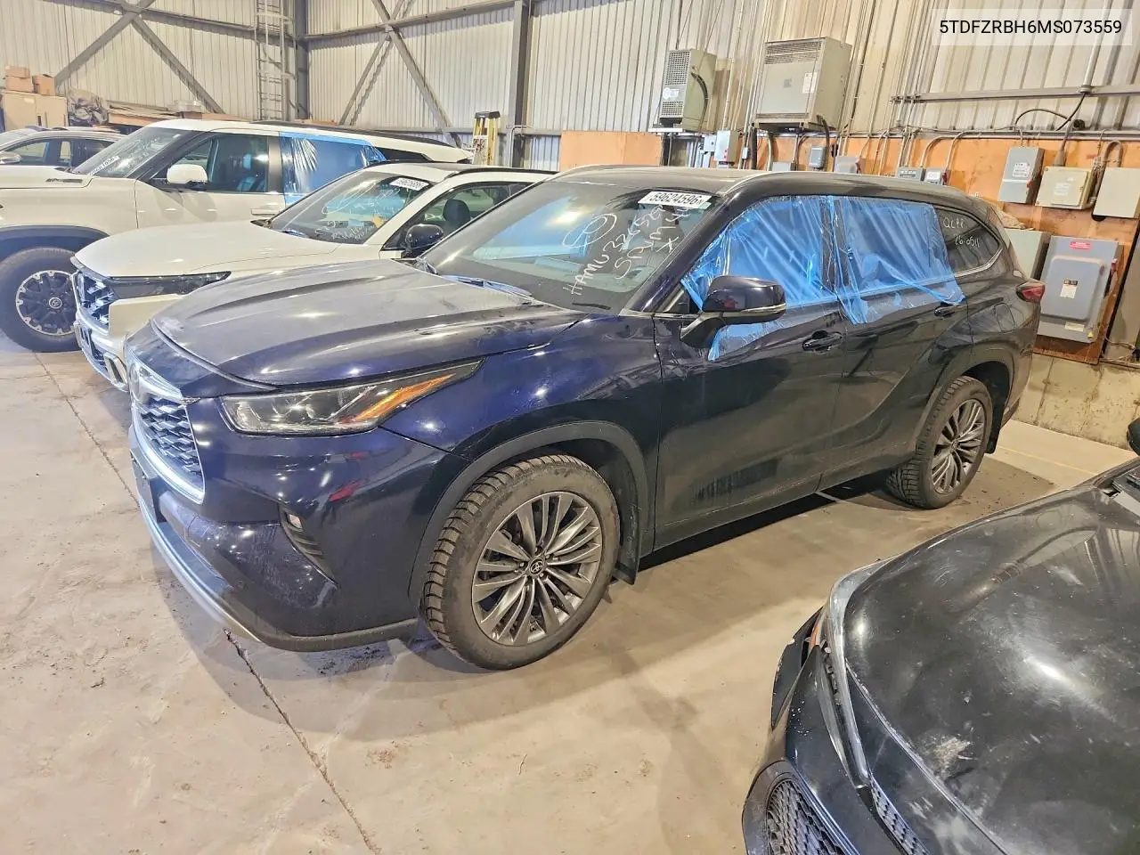 2021 Toyota Highlander Platinum VIN: 5TDFZRBH6MS073559 Lot: 59624596